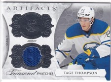 2023-24 UPPER DECK ARTIFACTS TREASURED SWATCHES JERSEY SABRES TAGE THOMPSON