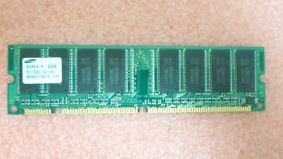TESTED Samsung M366S1723CTS-C75 SDRAM 128MB PC 133 NonECC 133Mhz RAM Memory - Image 1 of 4