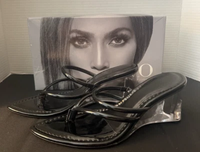 JLO Jennifer Lopez 黑色 (Zurin) 7.5 M 凉鞋 — 第 1/4 张图片