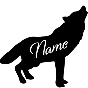 Custom Wolf vinyl decal sticker for car/truck laptop window custom - Picture 1 of 2
