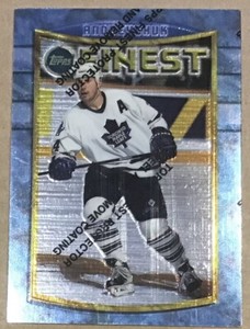 1994-95 DAVE ANDREYCHUK TOPPS FINEST WITH PROTECTOR PEEL #39 MAPLE LEAFS