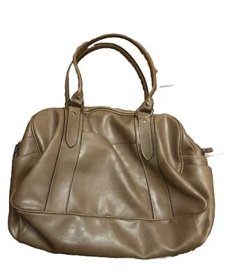 ANA Women's Brown Cognac Sherpa Leah Satchel/Cross Body Bag - Image 1 of 3