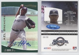 2006 TRISTAR Prospects Plus Gold /50 Jeremy Jeffress #15 Auto