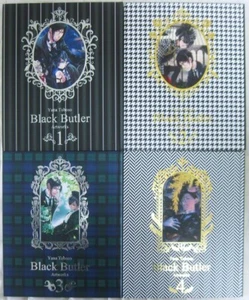 Black Butler Yana Toboso Artworks Art Book 1 2 3 4 set Kuroshitsuji Used - Picture 1 of 9
