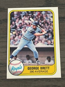 1981 Fleer George Brett #28 Kansas City Royals (A)