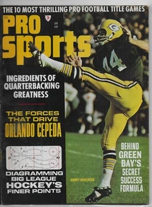 1968 Pro Sports Donny Anderson Packers Magazine - Picture 1 of 1