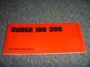 1969 Dodge D100 D200 D300 Pickup Truck Owner Operator Manual xo - Picture 1 of 1
