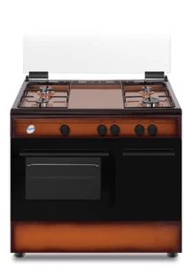 Cucina 90 x 60 cm 4 Fuochi Gas Forno a Gas Marrone sfumato DUCATI SD490GB - Foto 1 di 1