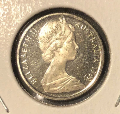 Australia 1969 5,10 centavos prueba juego de 2 monedas-KM#64,65-de colección = solo 13.000 Foto 1 de 4