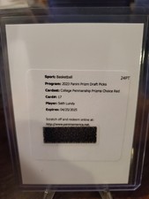 2023-24 Prizm Draft Picks College Penmanship Prizms Choice Red Auto /88 Redempt.