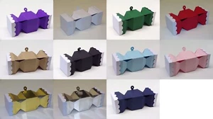 10 cajas grandes de favoritos para mesa de galletas de Navidad, colgador de árboles, elección de 2 colores - Imagen 1 de 12