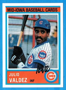 Julio Valdez 1987 Iowa Cubs # 17 (nrmt) Chicago Cubs - Bild 1 von 2