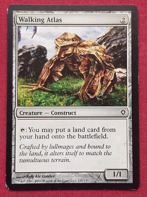 Magic The Gathering WORLDWAKE WALKING ATLAS artifact card MTG - Image 1 of 2