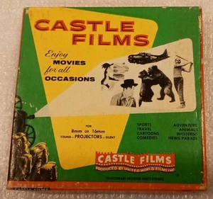 Vintage 8 mm Movie Reel Castle Films Railroad Story in Box #821 - Picture 1 of 3