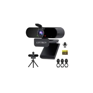 Webcam with Microphone for PC, USB Streaming Webcam, Full HD Webcam 1080P for Li - Afbeelding 1 van 6