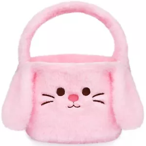 Easter Baskets for Kids,Pink Bunny Easter Basket with Handle,Soft Easter Basket, - Picture 1 of 5