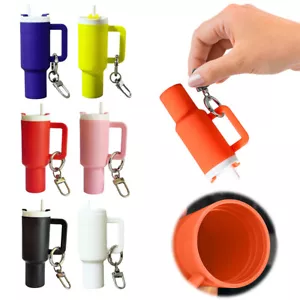 Portachiavi tazza simpatico bicchiere portachiavi ciondolo per accessori bottiglia acqua Stanley - Foto 1 di 27