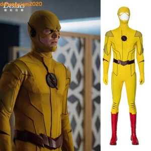 The Flash COS Server Men's Cosplay Full Head Shoes One-piece Skin-tight Garment - Picture 1 of 22