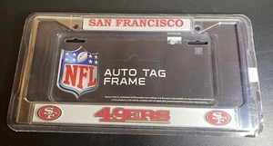 SAN FRANCISCO 49ERS NFL FOOTBALL SPORTS LICENSE PLATE FRAME/AUTO TAG FRAME - Picture 1 of 1
