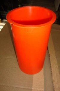 M.A. Industries Zylinderform, Durchmesser 4 Zoll, Höhe 8 Zoll, Pk50, orange - Bild 1 von 4