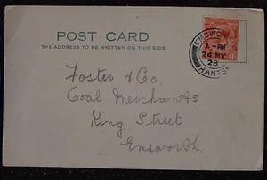 (GB-8075)GB 1928 Postal EMSWORTH HANTS cancelada (SG419) - Imagen 1 de 2