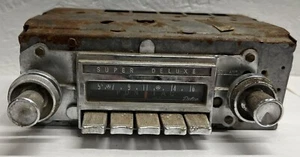 Vintage GM Delco Super Deluxe AM Car Radio Model 984077 W/ Knobs Pontiac 63-64 - Picture 1 of 12