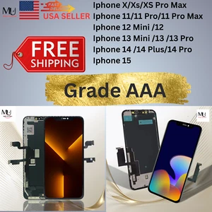 For Iphone X XS XS Max 11 11Pro 12 13 14 14 Pro 15 LCD Touch Screen Replaced - Picture 1 of 35