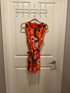 Victoria Beckham for Target Romper Belted Full Zip Retro Art Deco Size Medium - Picture 1 of 3