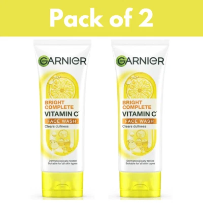Garnier Bright Complete Facewash With Vitamin C, Clears Dullness 100g - Image 1 of 4