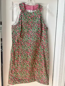 VTG Lilly Pulitzer Shift Dress Womens 10Pink Green Floral Keyhole Zip - Picture 1 of 13