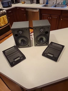 Pair Sony SS-MB100H Bookshelf Stereo Speakers 2-Way - Tested Working - Picture 1 of 10