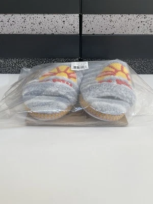 New MUK LUKS Graphic Cozy Slide Slipper 1100373-020 Grey Be You Women Size M 7/8 - Image 1 of 4