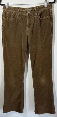 Eddie Bauer Women Brown Corduroy Straight Leg Pants Size 8 Work Chores Barn - Image 1 of 4