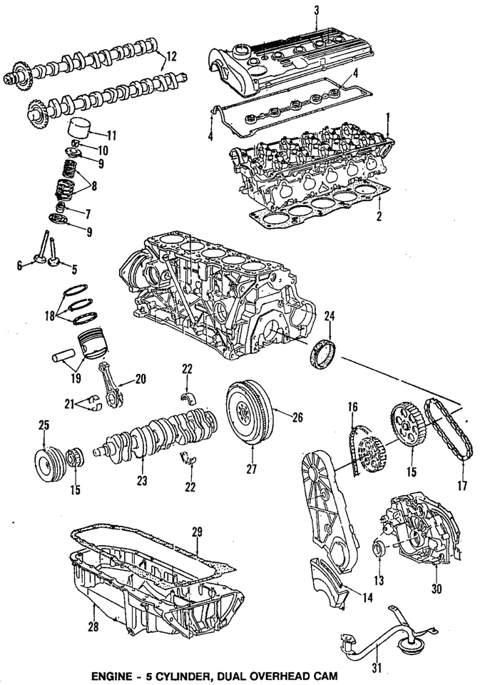 Retenedor de sello principal trasero original Audi 068-103-171-F Foto 1 de 1