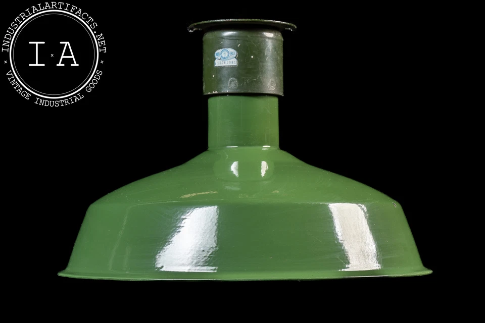 Vintage Westinghouse Industrial Enamel Light in Green - Image 1 of 4