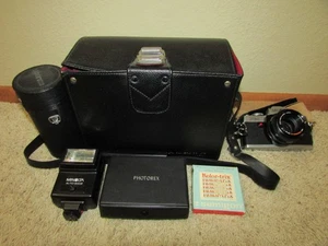 Vintage Minolta XG-1 35mm Film Camera UNTESTED With Extras Case Flash Lens - Picture 1 of 16