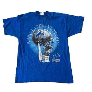 Vintage 1996 Detroit Lions Absolute Victory Shirt Gr. XL blau Veni Vidi Vici - Bild 1 von 6