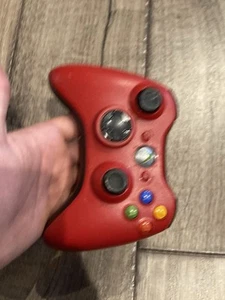 Genuine OEM Microsoft Xbox 360 Resident Evil Red Wireless Controller Works - Picture 1 of 4
