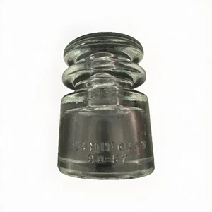 Vtg Hemingray 20-57 Power/Telephone Line Pole Glass Electric Insulator Excellent - Picture 1 of 8