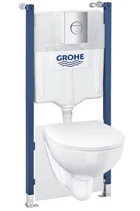 Grohe Solido Compact Bau Ceramic Rimless 5-in-1 Pack - Picture 1 of 6