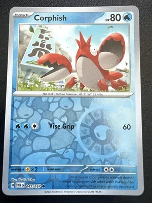 Corphish Reverse Holo Common SV06: Twilight Masquerade 047/167 NM - Image 1 of 2