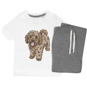 'Ginger Cavapoo' Kids Nightwear / Pyjama Set (KP030791) - Picture 1 of 10