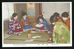 Disfraz de geishas para jugar Fling Flang fanático Japón década de 1920 - Imagen 1 de 1