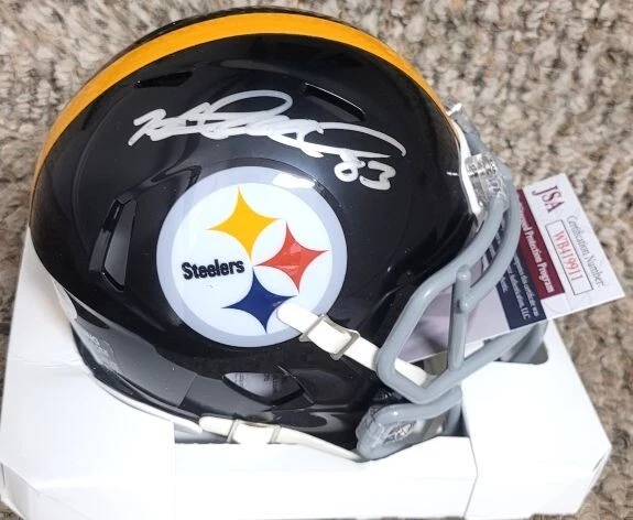 Autographed HEATH MILLER  Pittsburgh Steelers Mini Helmet JSA Witness - Image 1 of 1