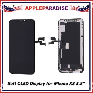 Soft OLED Display LCD Touch Screen Digitizer Frame Assembly For iPhone XS 5.8” - Picture 1 of 10