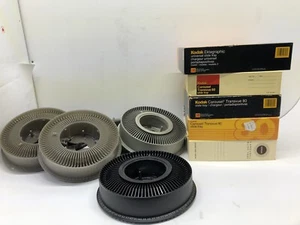 KODAK SLIDE CAROUSELS LOT OF 11, 10x 80 SLIDES, 1x 140 SLIDES, WITH BOXES - Picture 1 of 24