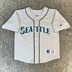 VTG Russell Athletic MLB Seattle Mariners ~ Stitch Sewn Jersey YOUTH M (10/12) - Picture 1 of 14