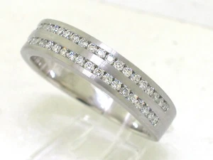 Sale Platin Ring 950 Platin  50 Brillanten 0,50ct  Top Wesselton VVS Größe 63 - Bild 1 von 6