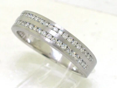 Sale Platin Ring 950 Platin  50 Brillanten 0,50ct  Top Wesselton VVS Größe 66 - Bild 1 von 4