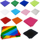 1-50pcs 10x10cm Cleaning Cloth Glasses Screen Sunglasses Phone Camera Lens Watch